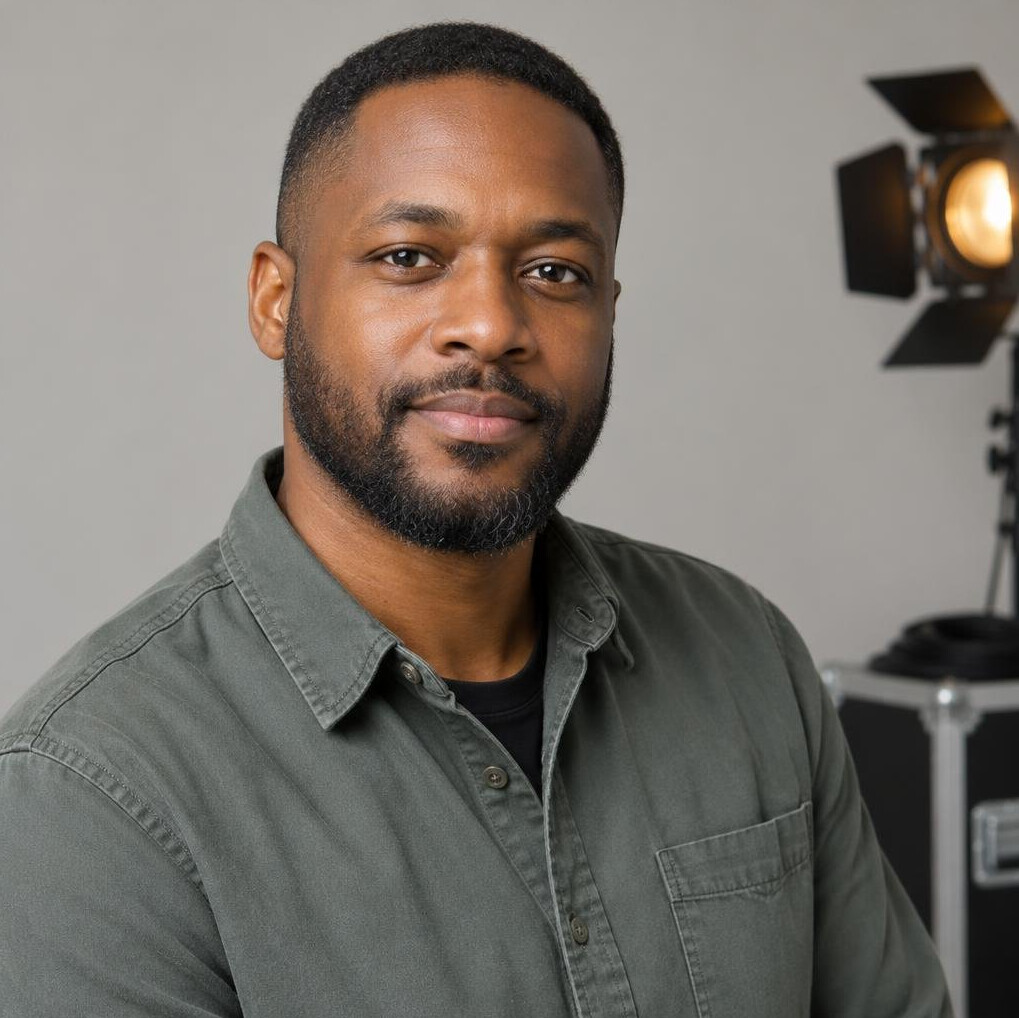 Portrait of a bearded man looking at the camera