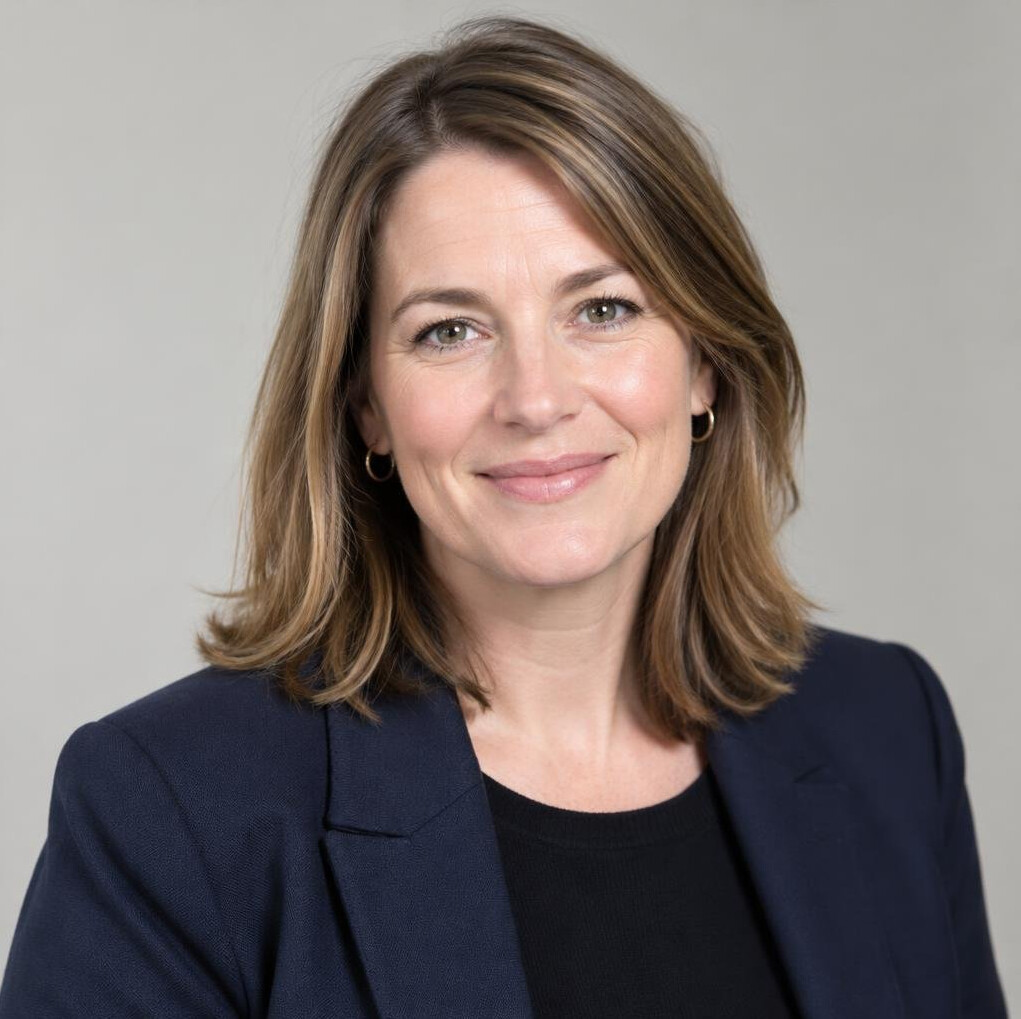 Portrait of a businesswoman in a blazer with a friendly smile